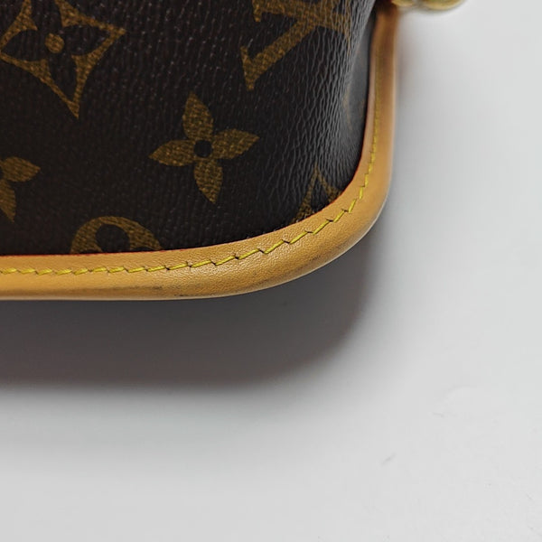 DIANE Monogram Coated Canvas Brown