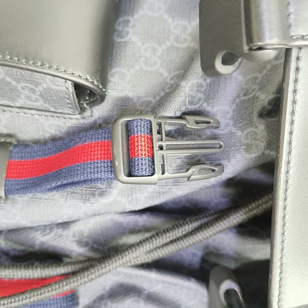 GG Supreme Monogram Coated Canvas Black