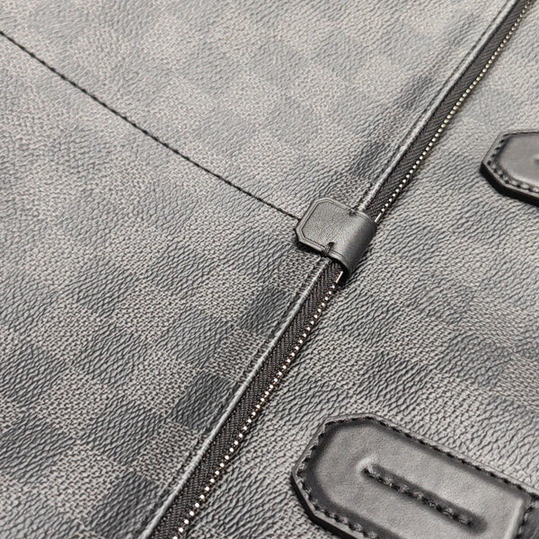 7 DAYS A WEEK Damier Graphite Coated Canvas Gray