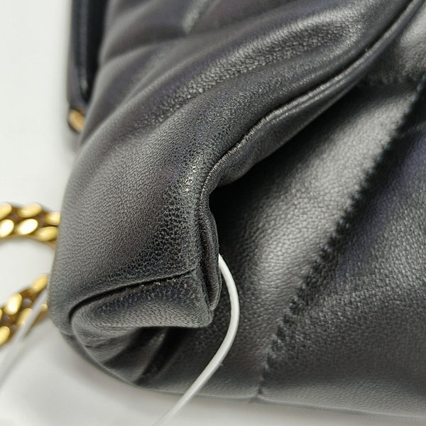PUFFER Mini Chevron Lambskin Black