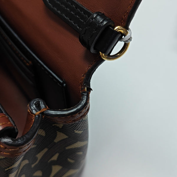 Crossbody Bag Coated Canvas Multicolor