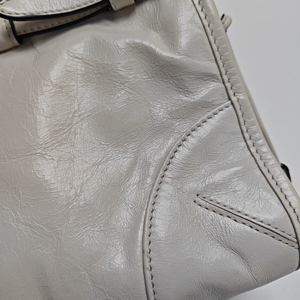 Bonnie Medium Quilted Calfskin White