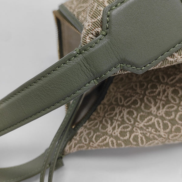 Canvas Top Handle Bag Green