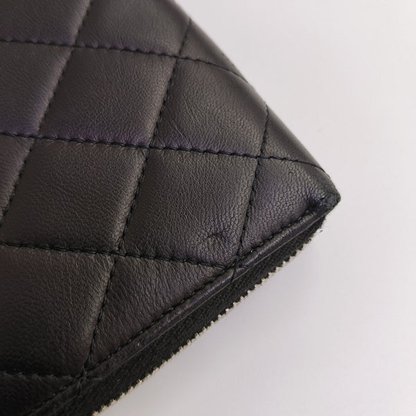 CLASSIC FLAP Mini Quilted Lambskin Black Wallet