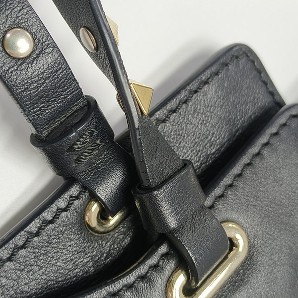 Calfskin Shoulder Bag Black