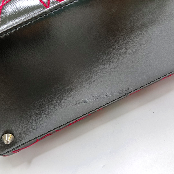 Lady Dior Medium Cannage Lambskin Gray