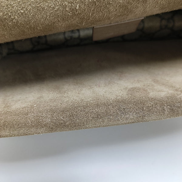 Dionysus Small Monogram Coated Canvas Beige