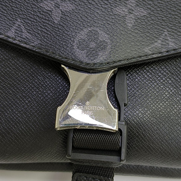 TAIGARAMA Monogram Coated Canvas Black