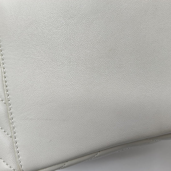 JOE Quilted Lambskin White