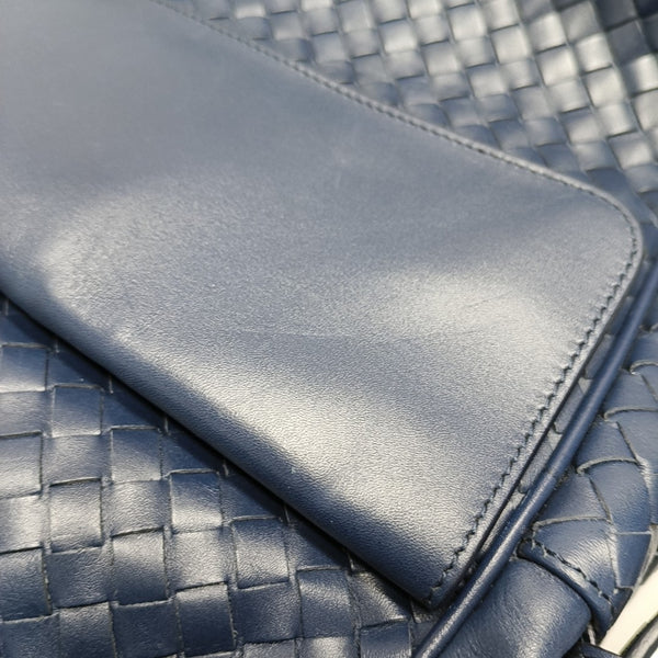 Calfskin Shoulder Bag Blue