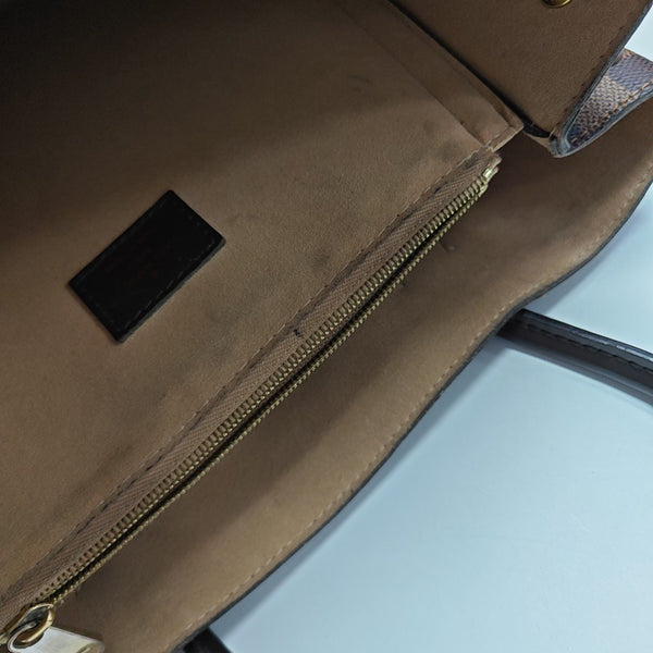 KENSINGTON BOWLING Damier Ebene Coated Canvas Brown