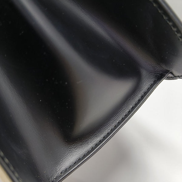 Calfskin Top Handle Bag Black