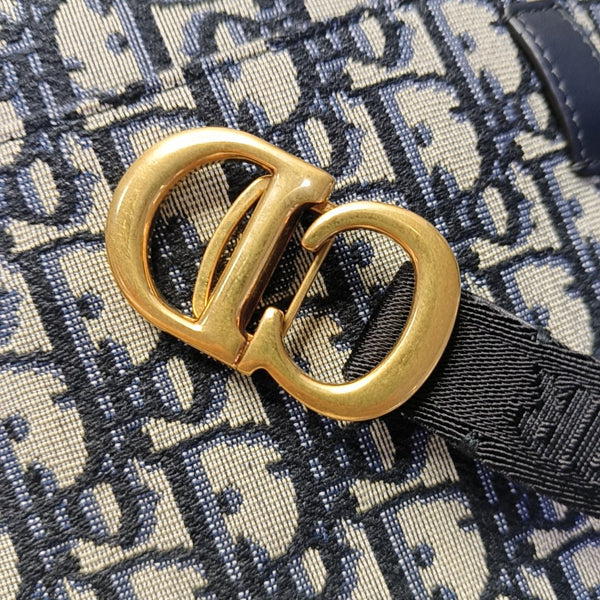 Authenticated pre-owned Saddle Monogram Canvas Blue - Belt Bag at Looply