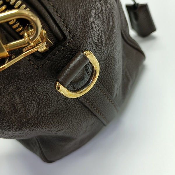 SPEEDY 25 Monogram Calfskin Brown