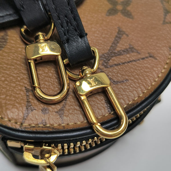 BOITE CHAPEAU Mini Monogram Coated Canvas Brown