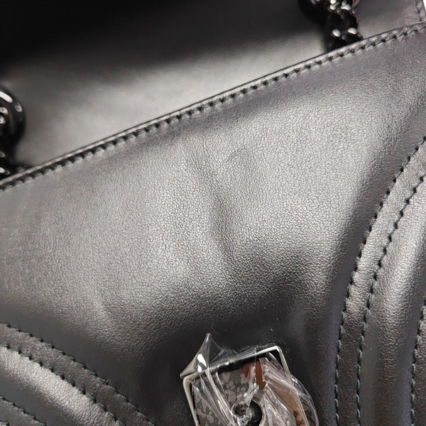 GG Marmont Small Quilted Calfskin Black