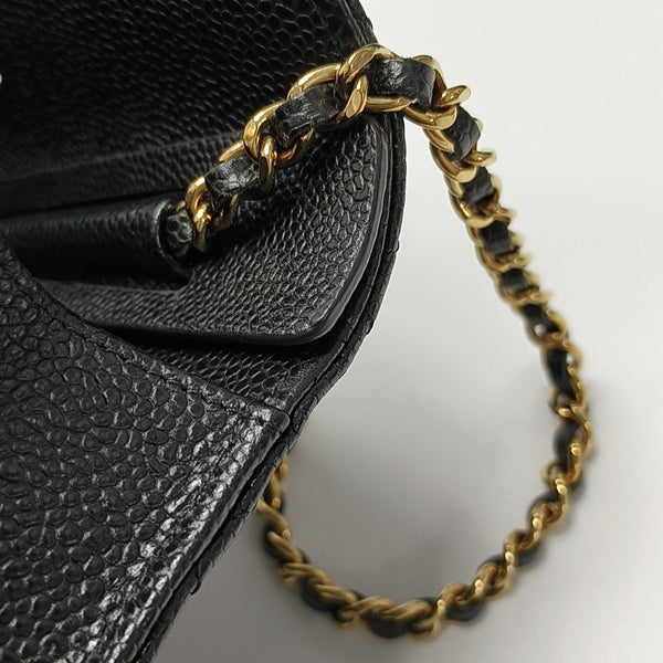WOC Quilted Grained Calfskin Black