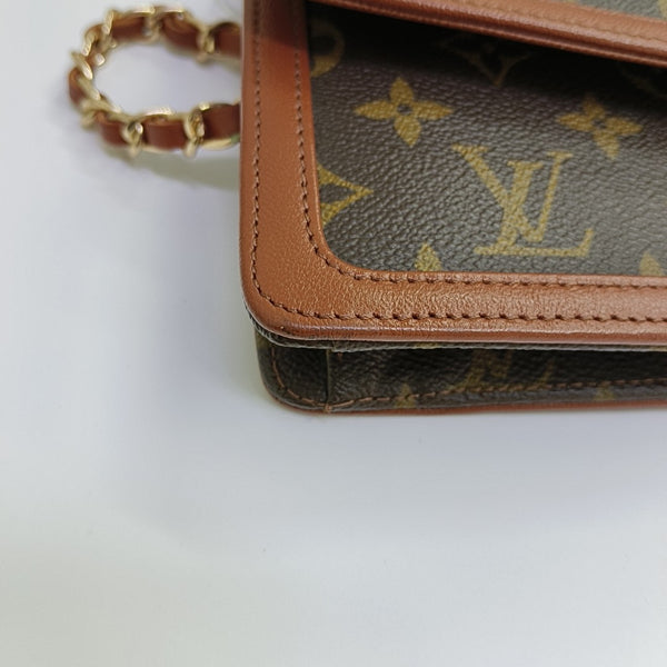 DAME Monogram Coated Canvas Brown