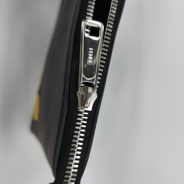 Calfskin Clutch Medium Black