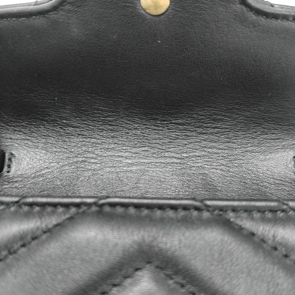 GG Marmont Mini Quilted Calfskin Black