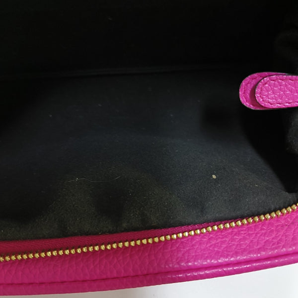 Authenticated pre-owned Gancini Mini Calfskin Pink - Crossbody Bag at Looply