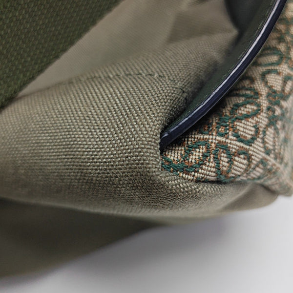 Monogram Fabric Backpack Green