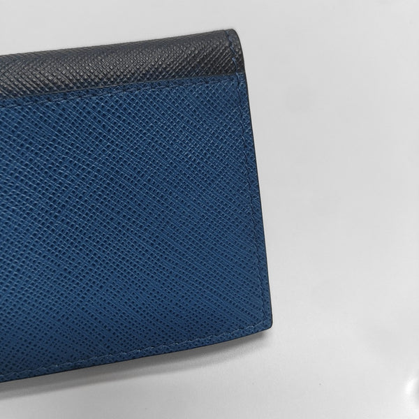 Calfskin Card Holder Blue