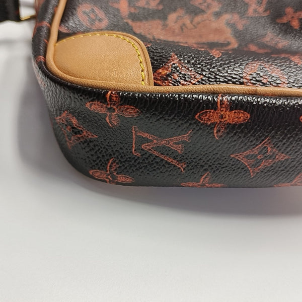 DANUBE MM Monogram Coated Canvas Brown