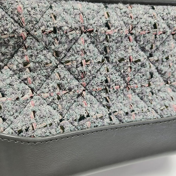 Authenticated pre-owned GABRIELLE Small Quilted Wool Grey - Shoulder Bag at Looply
