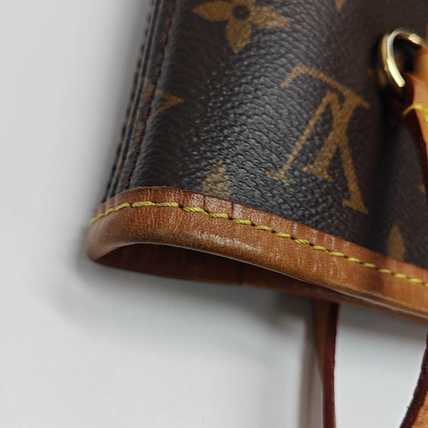 NEVERFULL MM Monogram Coated Canvas Brown