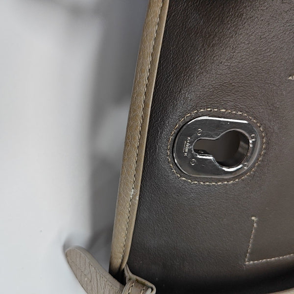 Calfskin Shoulder Bag Beige