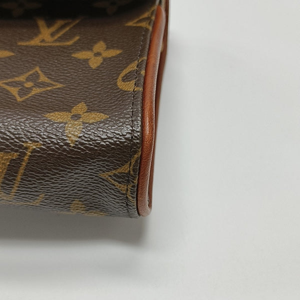 FLORENTINE Monogram Coated Canvas Brown