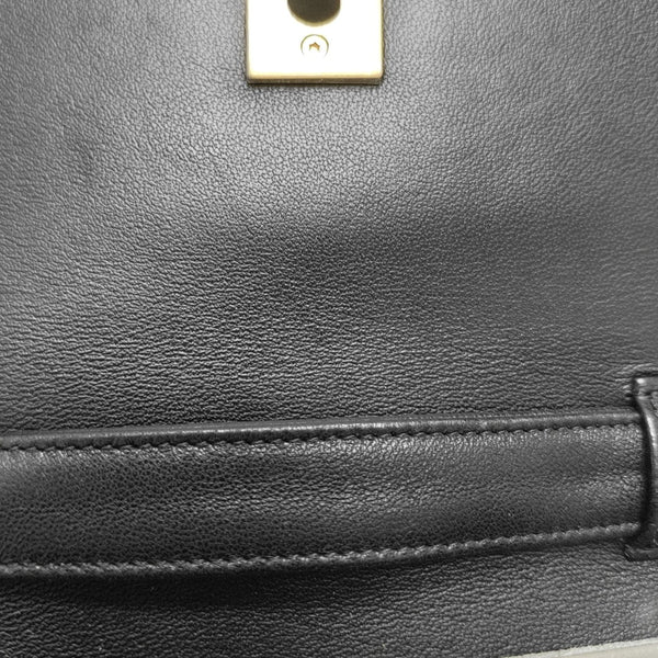 BIJOUX FLAP Quilted Suede Gray