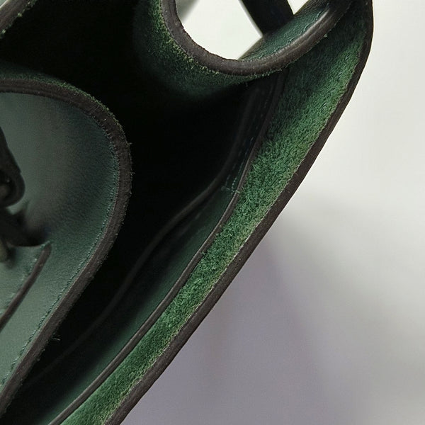 Authenticated pre-owned BIG BAG Calfskin Green - Bucket Bag at Looply