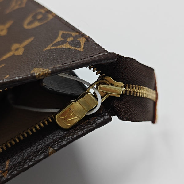 TOILET POCKET 26 Monogram Coated Canvas Brown