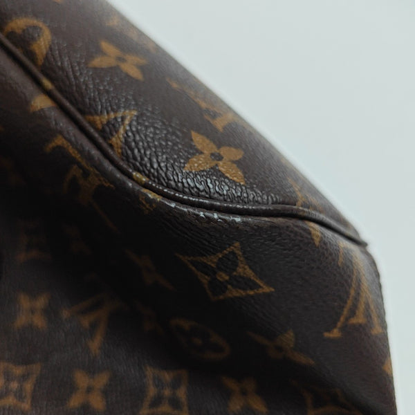 NEVERFULL MM Monogram Coated Canvas Brown