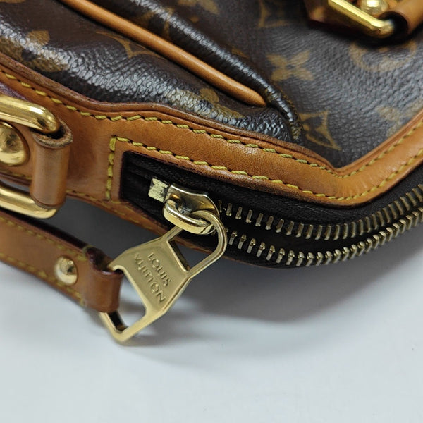 RETIRO NM Monogram Coated Canvas Brown
