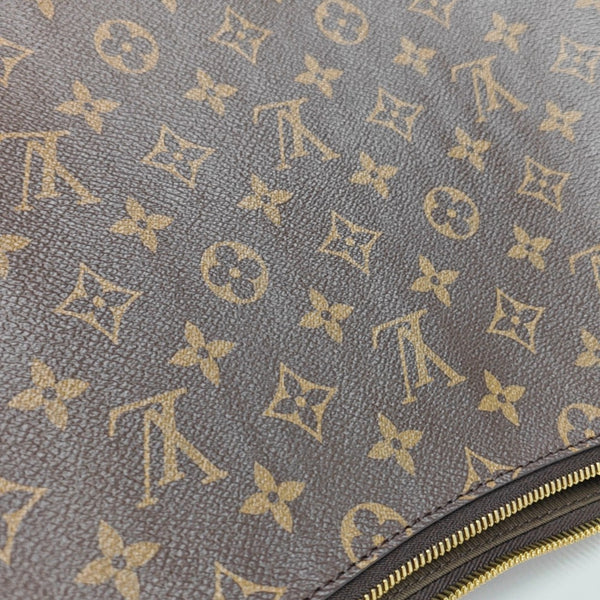 LOOP HOBO Monogram Coated Canvas Brown