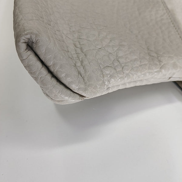 Calfskin Shoulder Bag Gray