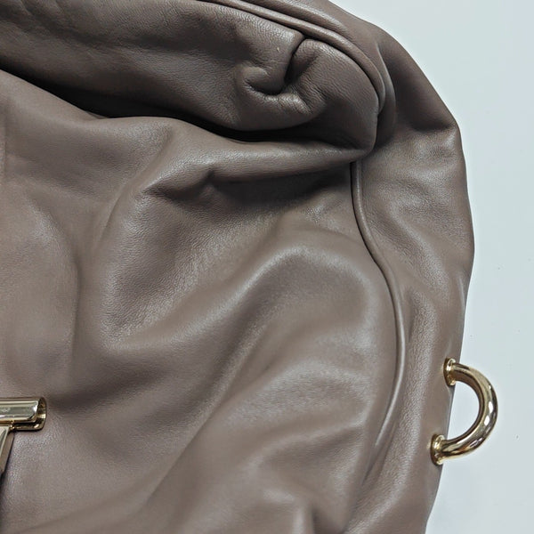 Lambskin Shoulder Bag Gray