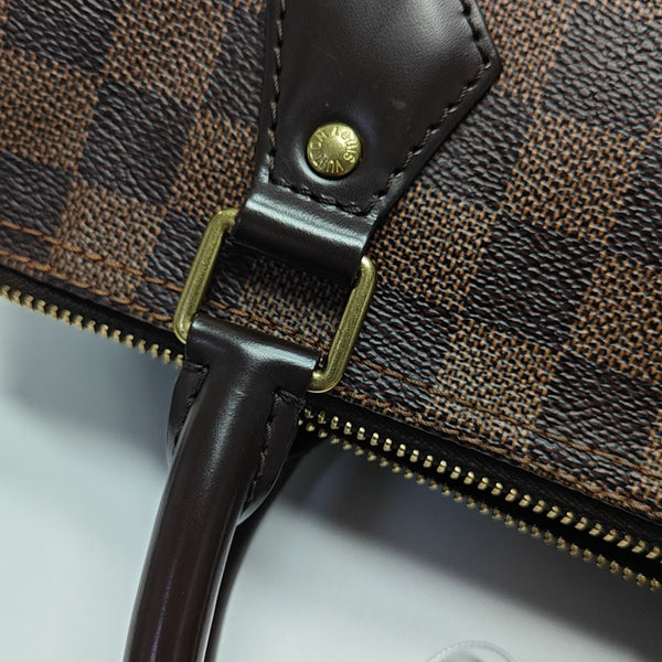 SPEEDY 25 Damier Ebene Coated Canvas Brown