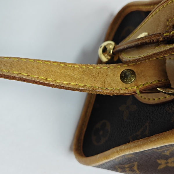 POPINCOURT Monogram Coated Canvas Brown