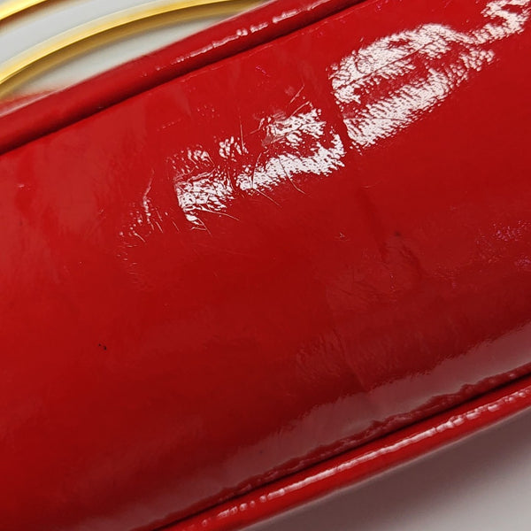Patent Leather Tote Bag Red