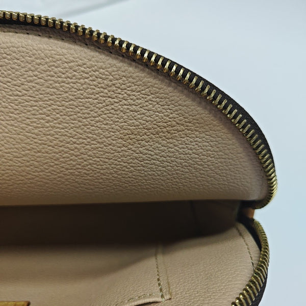 COSMETIC Monogram Coated Canvas Brown