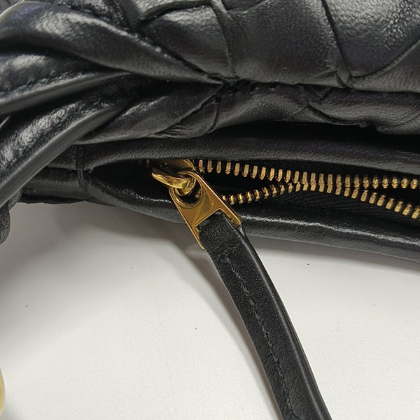 Intrecciato Small Lambskin Black