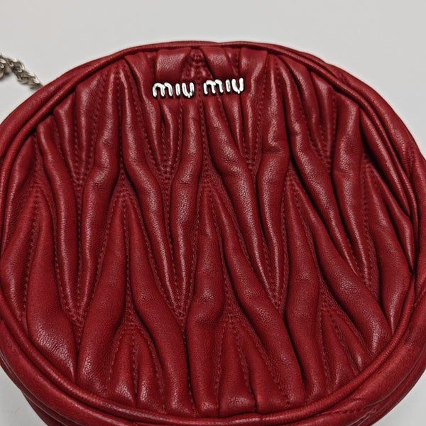 Matelassé Quilted Lambskin Red