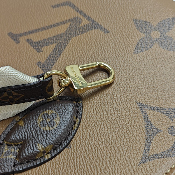 ONTHEGO PM Monogram Coated Canvas Brown