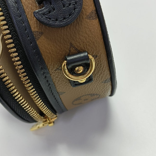 BOITE CHAPEAU Mini Monogram Coated Canvas Brown