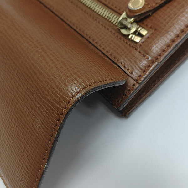 Calfskin Clutch Brown