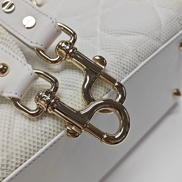 Lady D-Lite Mediano Tejido Acolchado Blanco